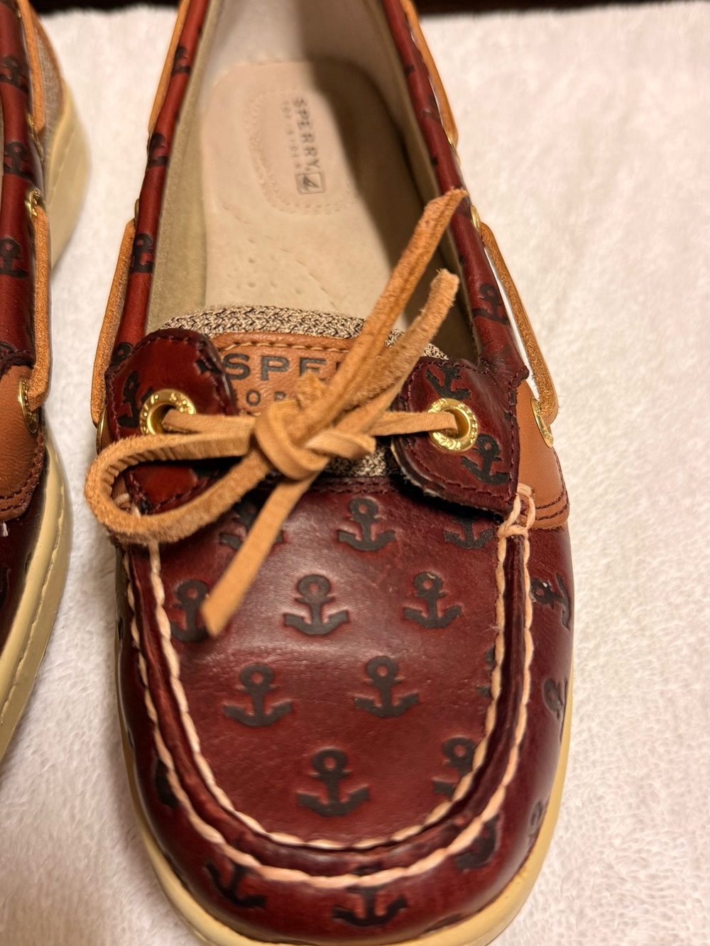 Sperry Brown and Tan Leather Boat Shoes - Picture 4 of 6